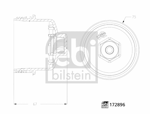Cap, oil filter housing (172896)