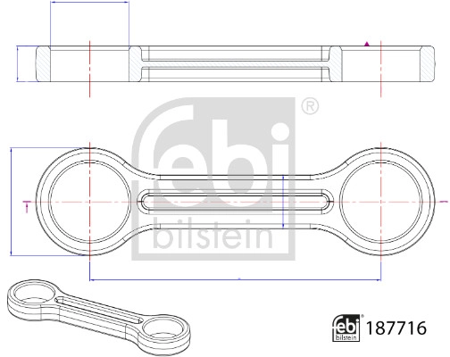 Link/Coupling Rod, stabiliser bar (187716)