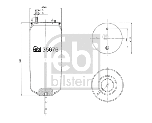 Bellow, air suspension (35676)