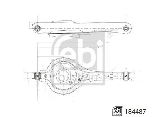 Control/Trailing Arm, wheel suspension (184487)