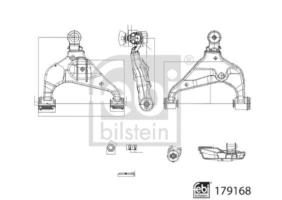 Control/Trailing Arm, wheel suspension