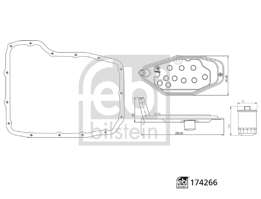 Hydraulic Filter Kit, automatic transmission (174266)