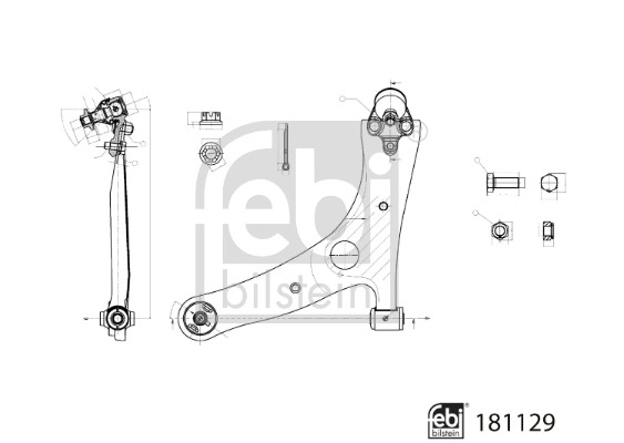 Control/Trailing Arm, wheel suspension (181129)