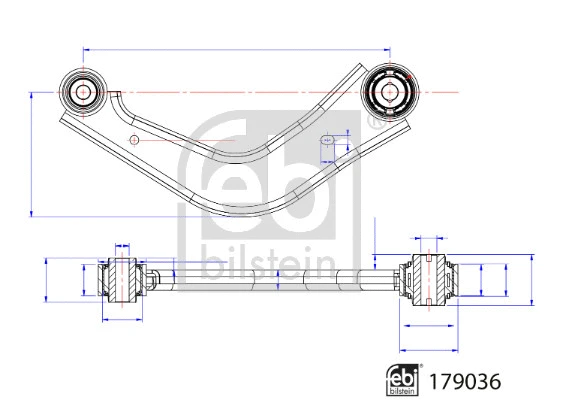 Control/Trailing Arm, wheel suspension