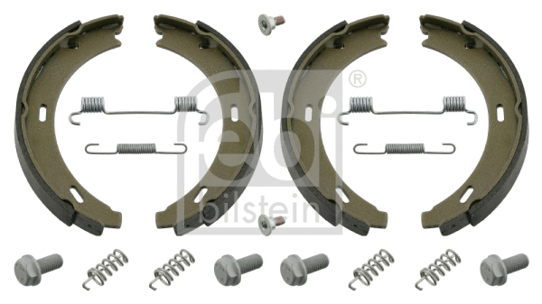 Brake Shoe Set, parking brake (02100)