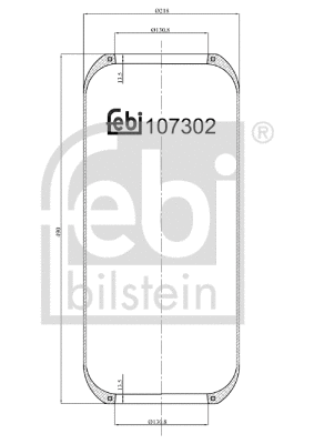 Bellow, air suspension (107302)