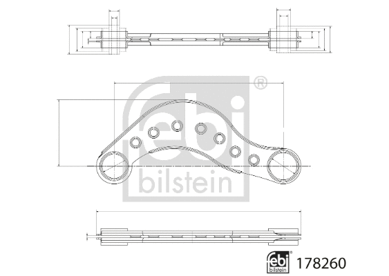 Control/Trailing Arm, wheel suspension