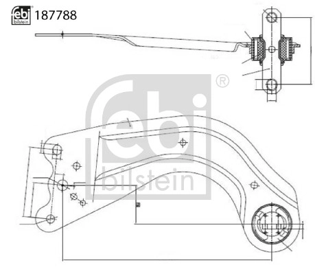 Control/Trailing Arm, wheel suspension (187788)