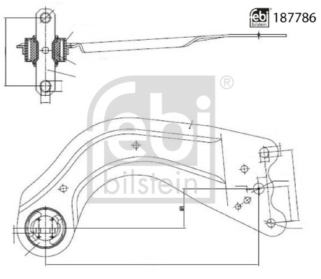 Control/Trailing Arm, wheel suspension (187786)