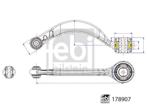 Control/Trailing Arm, wheel suspension