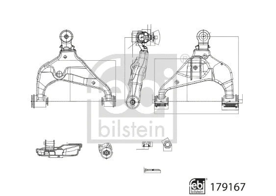 Control/Trailing Arm, wheel suspension