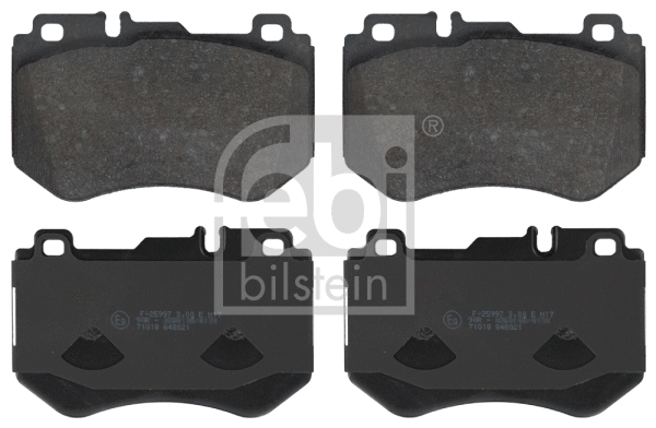 Brake Pad Set, disc brake (16987)