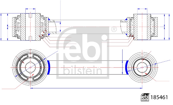 Rod/Strut, wheel suspension (185461)