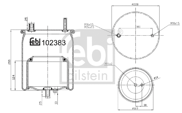 Bellow, air suspension (102383)