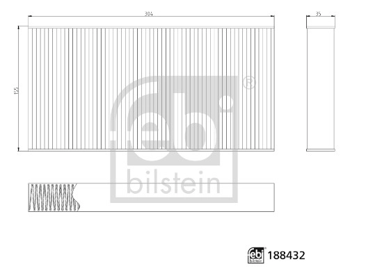 Filter, cabin air (188432)