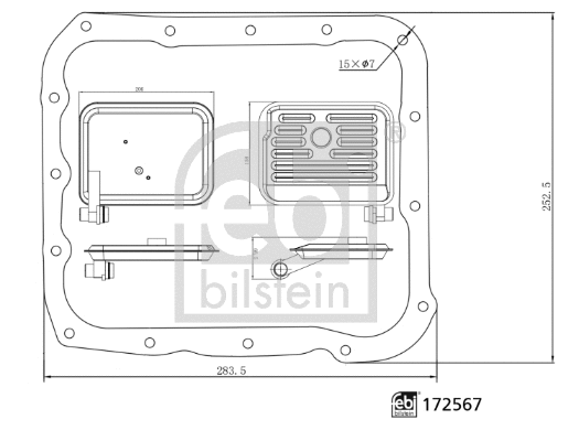 Hydraulic Filter Kit, automatic transmission (172567)