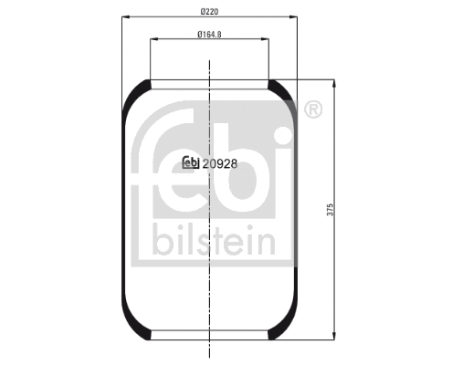 Bellow, air suspension (20928)
