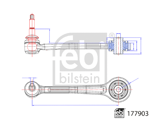 Control/Trailing Arm, wheel suspension