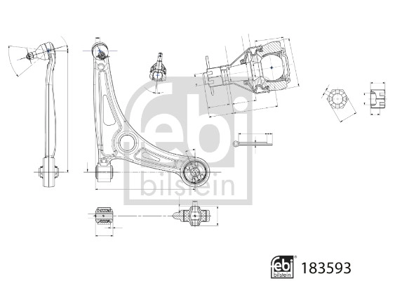 Control/Trailing Arm, wheel suspension (183593)