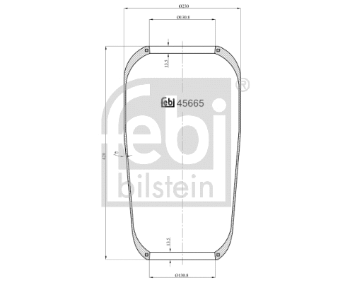 Bellow, air suspension (45665)