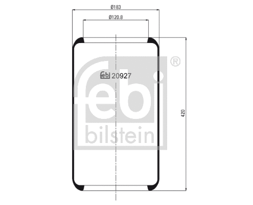 Bellow, air suspension (20927)