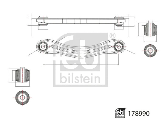 Control/Trailing Arm, wheel suspension