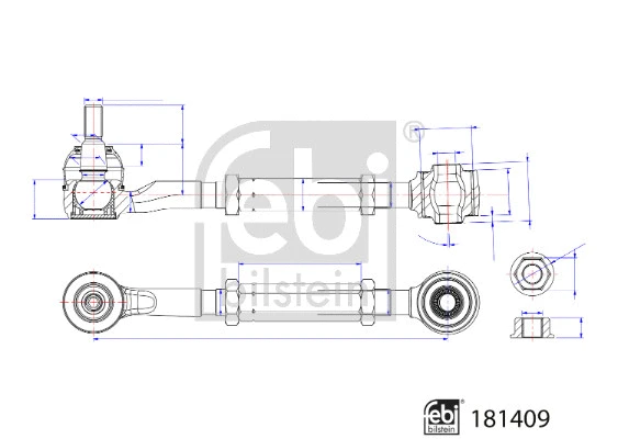 Control/Trailing Arm, wheel suspension