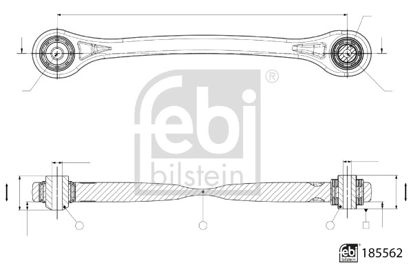 Control/Trailing Arm, wheel suspension (185562)