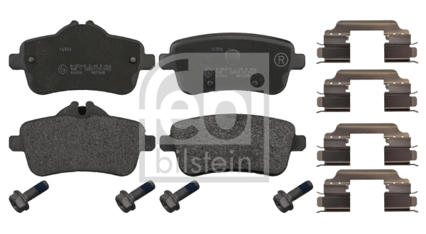 Brake Pad Set, disc brake (16990)