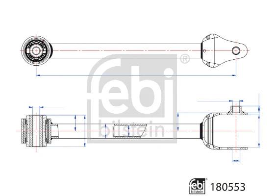 Control/Trailing Arm, wheel suspension