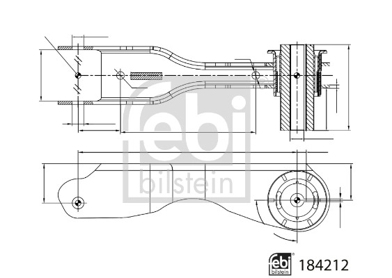 Control/Trailing Arm, wheel suspension