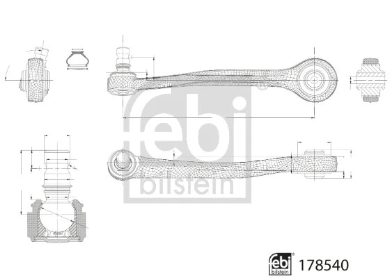 Control/Trailing Arm, wheel suspension