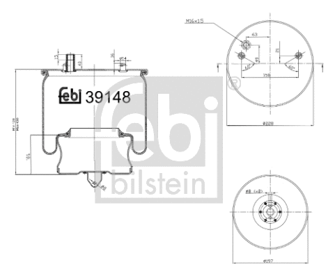 Bellow, air suspension (39148)