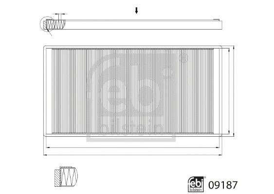 Filter, cabin air (09187)