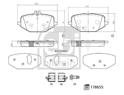 Brake Pad Set, disc brake