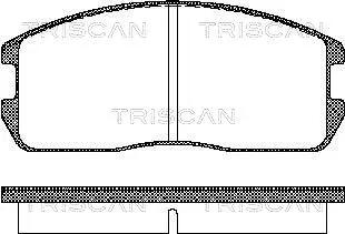 Brake Pad Set, disc brake (8110 42832)