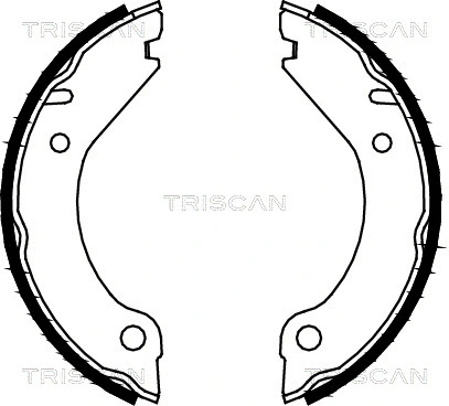Brake Shoe Set, parking brake (8100 27277)