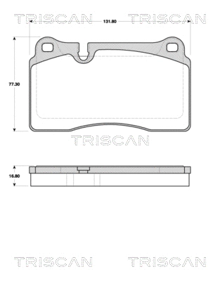 Brake Pad Set, disc brake (8110 10561)