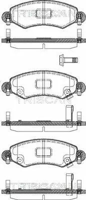 Brake Pad Set, disc brake (8110 24017)