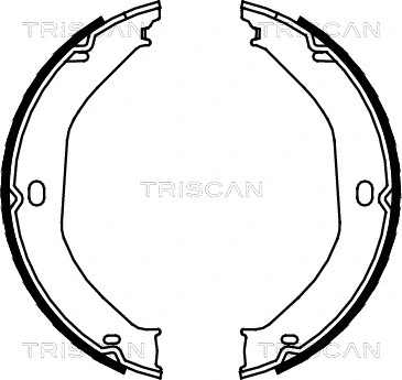 Brake Shoe Set, parking brake (8100 80008)