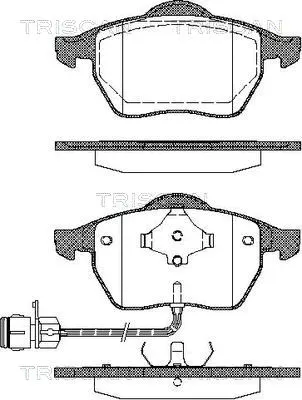 Brake Pad Set, disc brake (8110 29154)