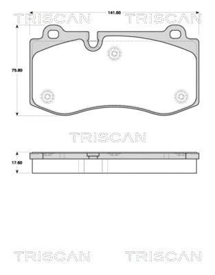 Brake Pad Set, disc brake (8110 23049)