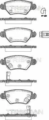 Brake Pad Set, disc brake (8110 24013)