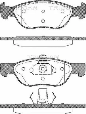 Brake Pad Set, disc brake (8110 15026)