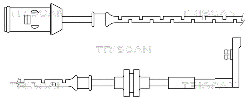 Warning Contact, brake pad wear (8115 24013)