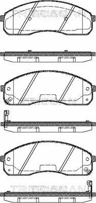 Brake Pad Set, disc brake (8110 18009)
