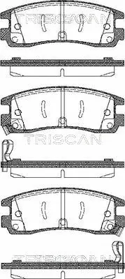 Brake Pad Set, disc brake (8110 24015)