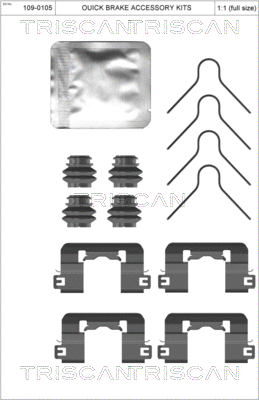 Accessory Kit, disc brake pad (8105 431658)