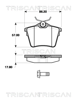 Brake Pad Set, disc brake (8110 28036)