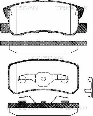 Brake Pad Set, disc brake (8110 42018)